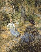 Camille Pissarro Rest of the peasant woman painting